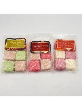 Harper James Vendor Wax Melts Three 4.2 oz Packs Fall Autumn Scents Cubes Apple